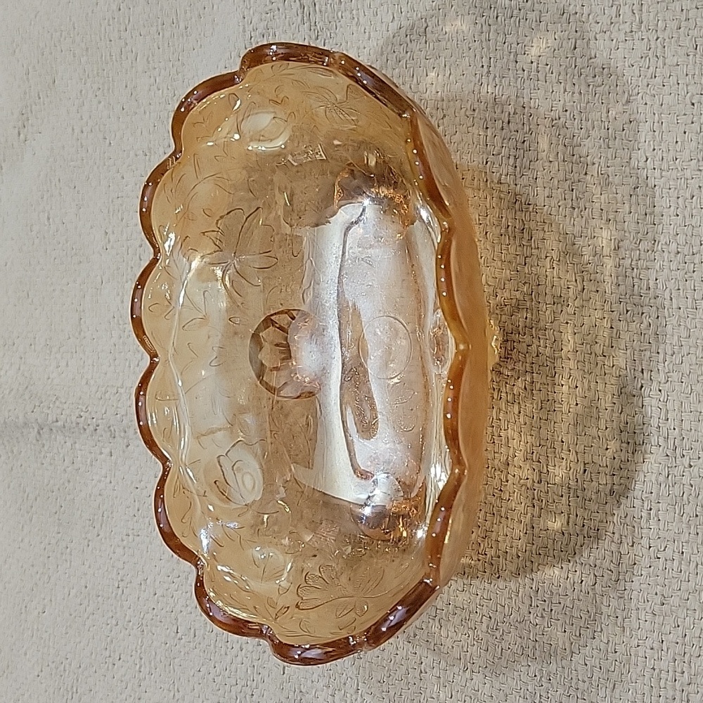 Jeanette glass Footed candy dish